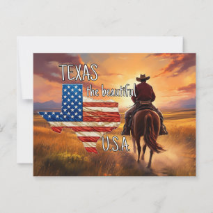 Postal TEXAS los hermosos Estados Unidos