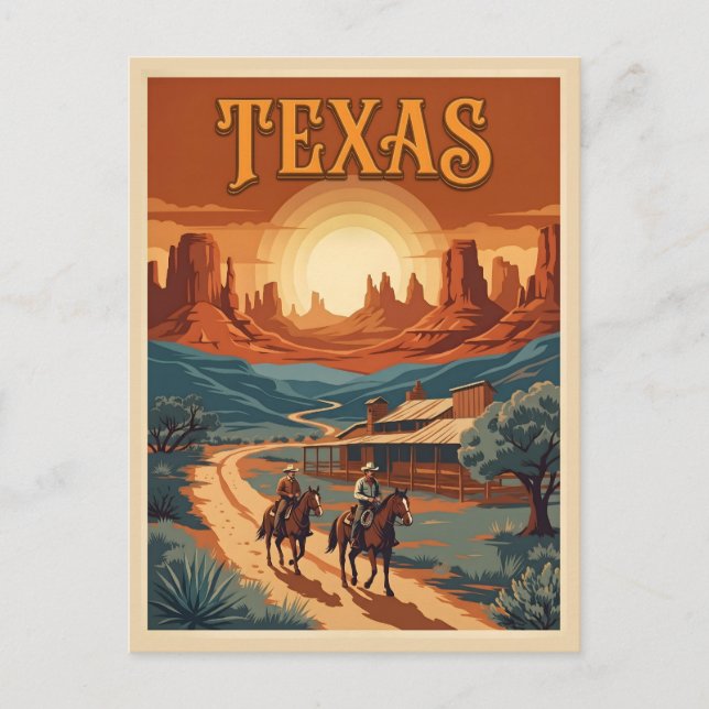 Postal Texas Occidental (Anverso)
