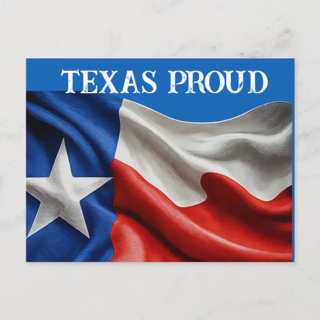 POSTAL TEXAS ORGULLOSO (Anverso)
