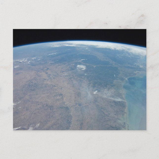 Postal Texas Panorámica Y El Golfo De México (Anverso)