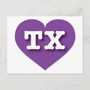 Postal Texas Purple Heart - Amo TX