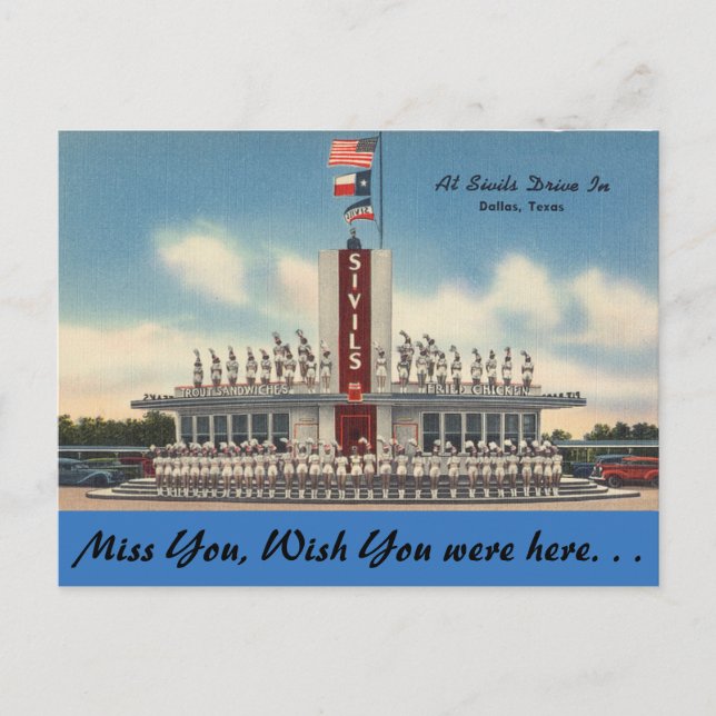 Postal Texas, Sivils Drive In, Dallas (Anverso)