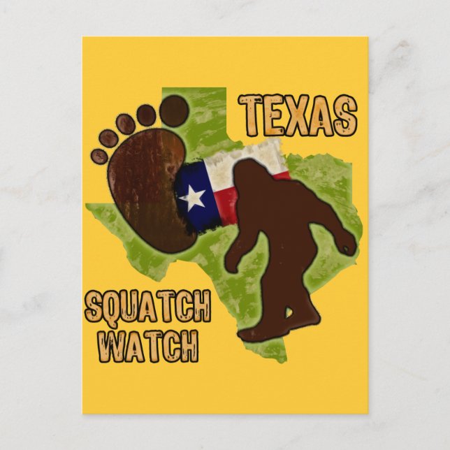 Postal Texas Squatch Watch (Anverso)