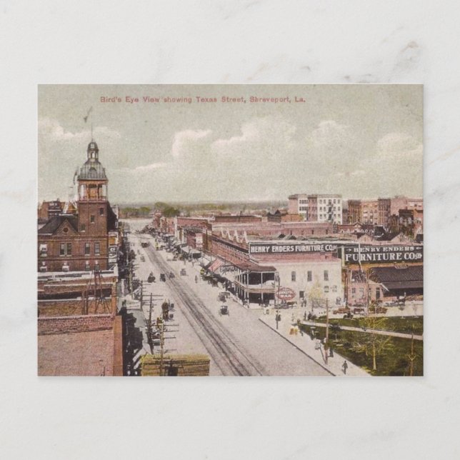 Postal Texas St., Shreveport, Louisiana Vintage (Anverso)