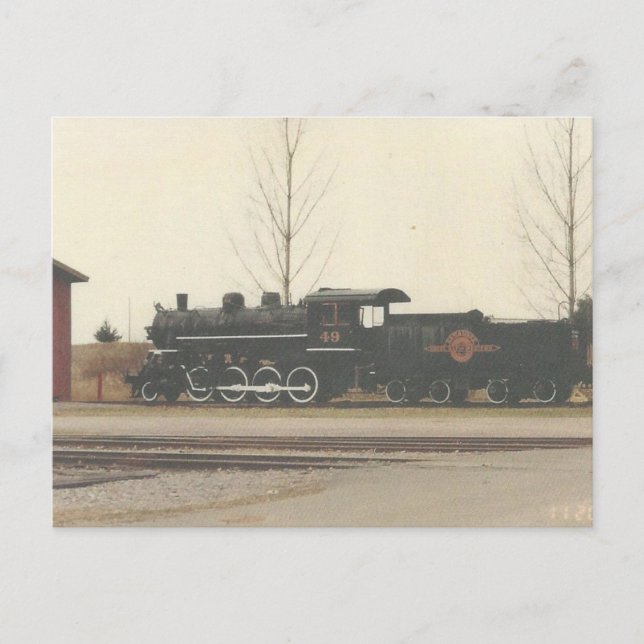 Postal Texas Steam Locomotive Postcard (Anverso)