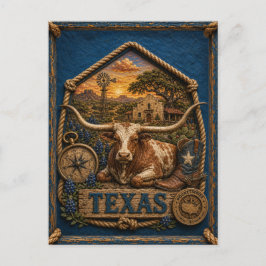 Postal Texas Viajes Antiguos