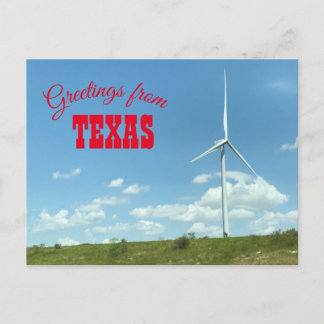 Postal Texas Windmill Postcsrd