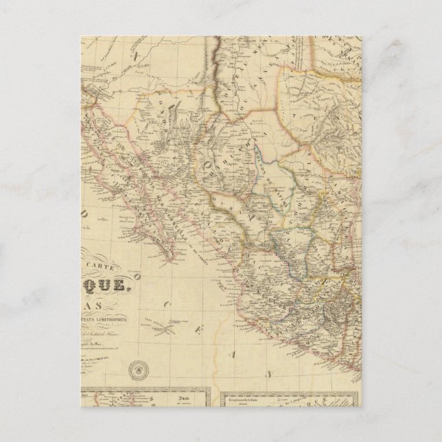 Postal Texas y México (Anverso)