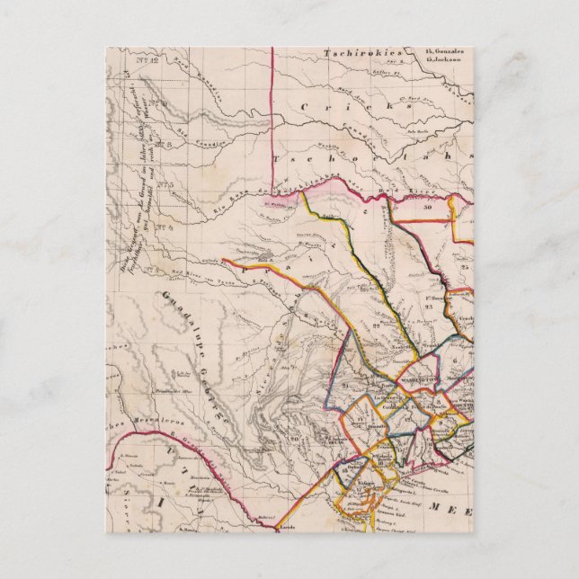 Postal Texas y Oklahoma (Anverso)