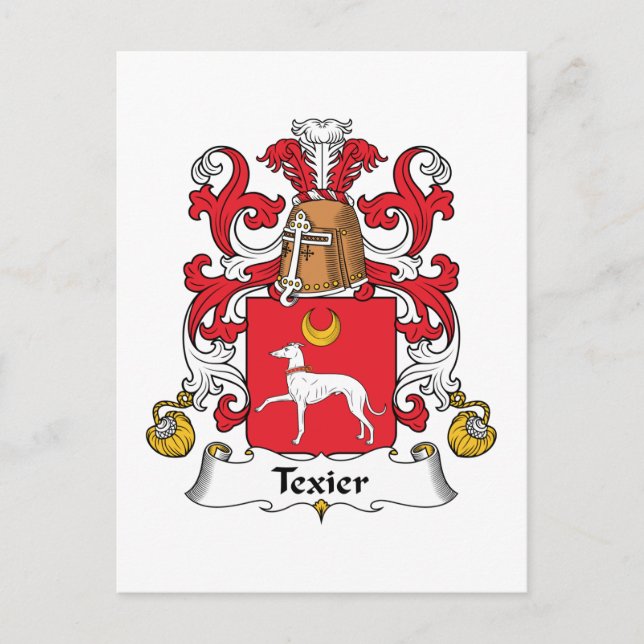 Postal Texier Family Crest (Anverso)