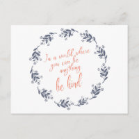 Texto amable en una flor de Bonito