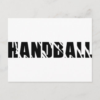 Postal texto de balonmano