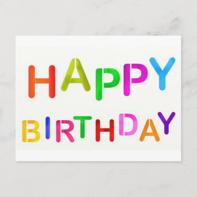 Postal Texto de Feliz Cumpleaños Divertido (Anverso)
