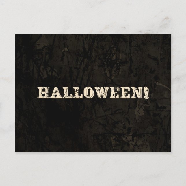 Postal Texto de Halloween (Anverso)