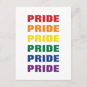 Postal Texto de repetición del Personalizable del Orgullo