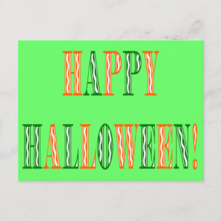 Postal Texto del Festival de Halloween