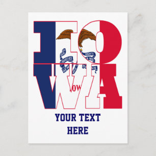 Postal Texto del indicador de estado de Iowa