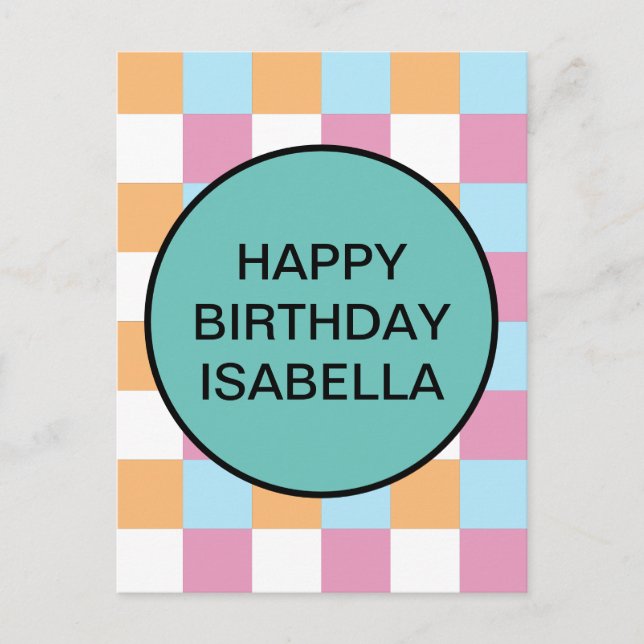 Postal Texto divertido personalizado (Anverso)