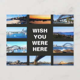 Postal Texto editable - Foto múltiple de Sydney Australia
