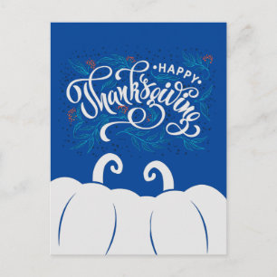 Postal Texto elegante Feliz Día de Acción de Gracias con 