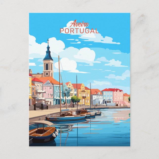 Postal Texto personalizado Aveiro Portugal (Anverso)