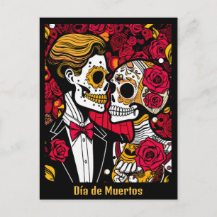 Postal Texto personalizado 💀 Día de Muertos Pop