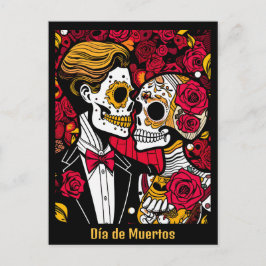Postal Texto personalizado 💀 Día de Muertos Pop