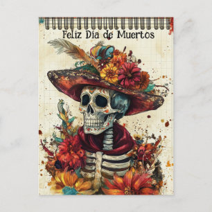 Postal texto personalizado 💀 Elegancia vintage