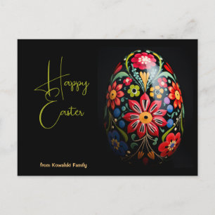 Postal Texto Personalizado Folclore Floración Feliz Pascu
