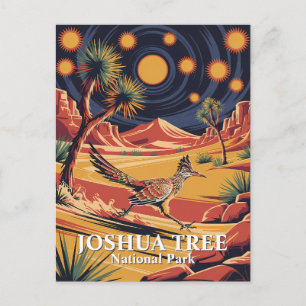 Postal Texto personalizado Joshua Tree Fauna Correcaminos