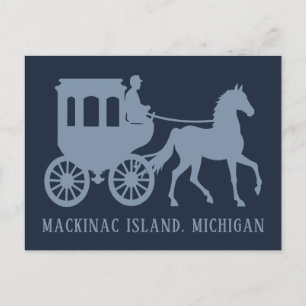 Postal Texto personalizado Mackinac Island