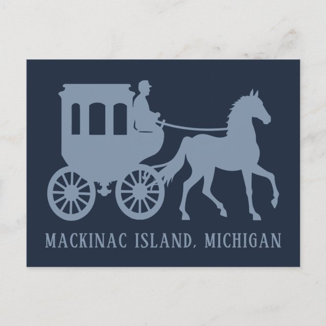 Postal Texto personalizado Mackinac Island (Anverso)