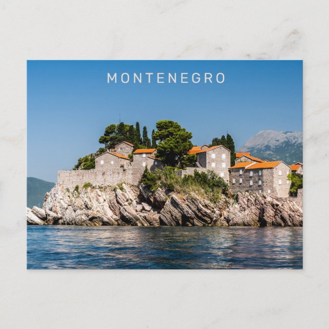 Postal Texto personalizado Montenegro (Anverso)