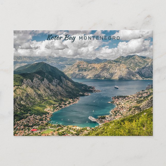 Postal Texto personalizado Montenegro (Anverso)