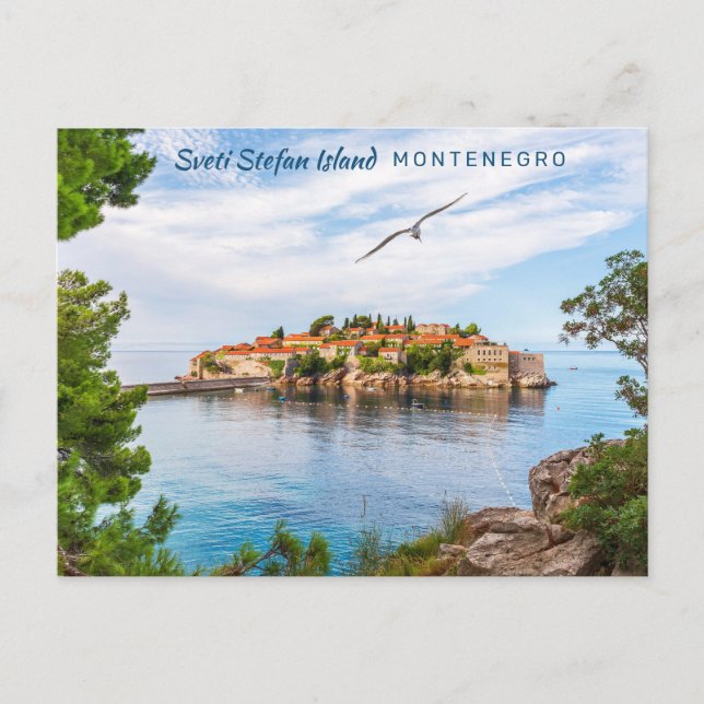 Postal Texto personalizado Montenegro (Anverso)