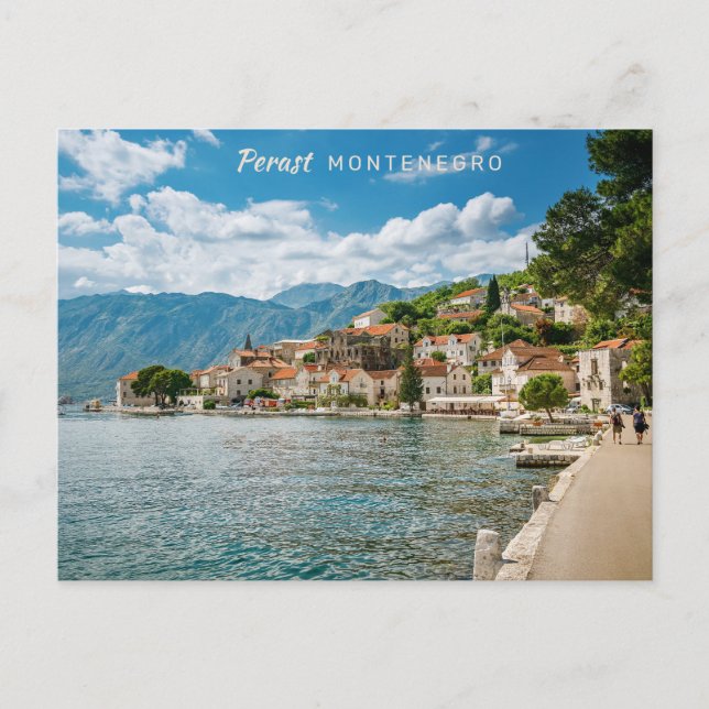 Postal Texto personalizado Montenegro (Anverso)