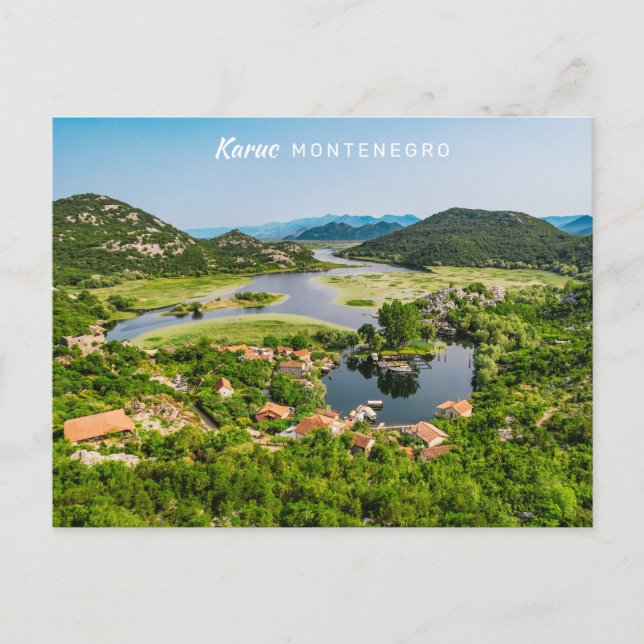 Postal Texto personalizado Montenegro (Anverso)