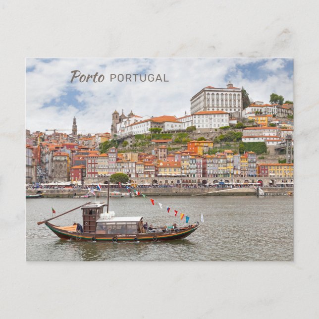 Postal Texto personalizado Oporto Portugal (Anverso)
