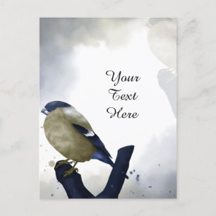 Postal Texto Personalizado - Pequeña Ave Personalizada