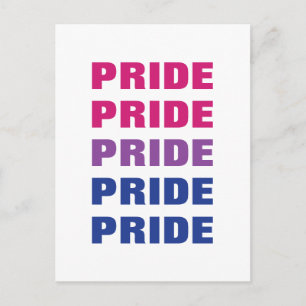 Postal Texto repetido del Personalizable del Orgullo Bise