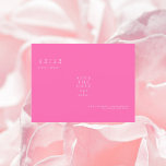 Postal Texto simple rosado caliente sólo Boda Guardar la<br><div class="desc">Texto contemporáneo y moderno Sólo boda Guardar la fecha. Rosa fuerte. Postal.</div>