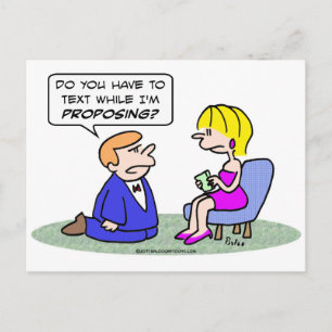 Postal textos chicas mientras el hombre propone.