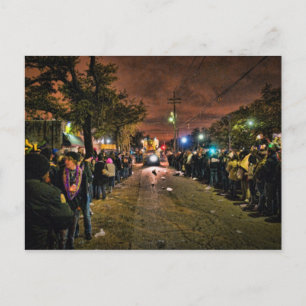 Postal Textos del Mardi Gras