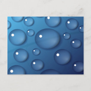Postal Textura de caída de agua azul