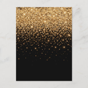 Postal Textura de lujo elegante brillo destello dorado