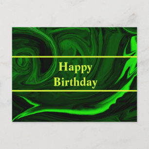 Postal textura de malaquita verde piedra ,personalizada