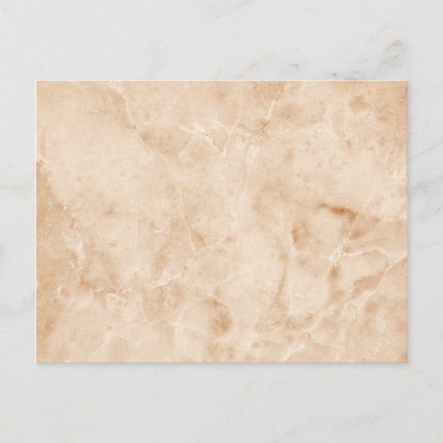 Postal Textura de mármol cremoso (Anverso)
