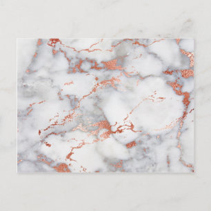 Postal textura de mármol dorado rosa