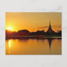 Postal Thailand - sunset in Khon Kaen