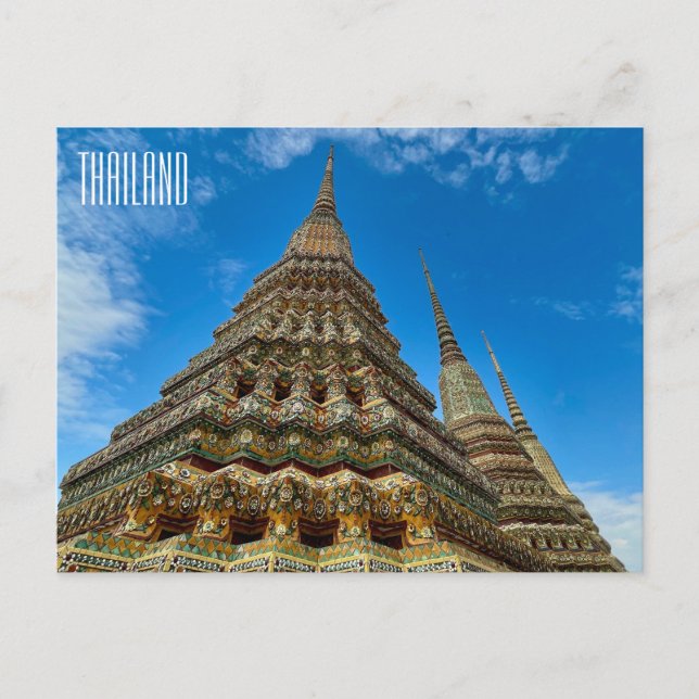 Postal thailand wat pho (Anverso)